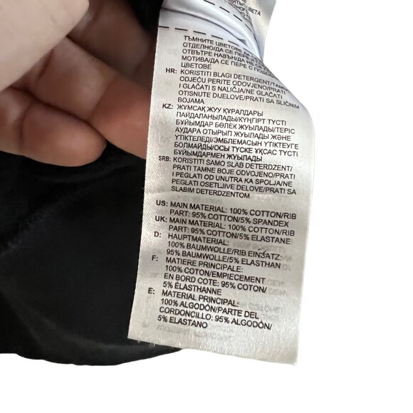 Adidas Mens Black Logo Trefoil Stripe Pullover Hoodie Sweater Size Medium - Picture 3 of 5